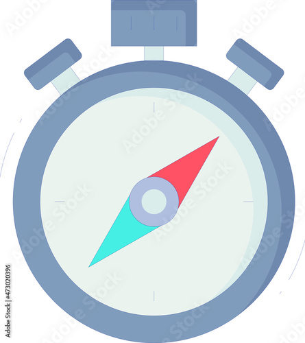 education icons compass  and chronometer