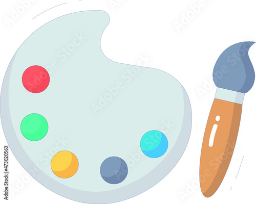 education icons color palette and artist