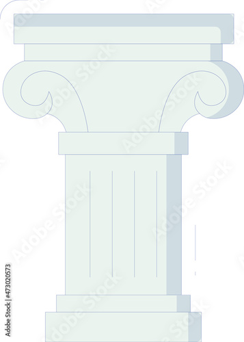 education icons pillar and column