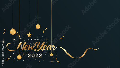 Happy New year lettering background