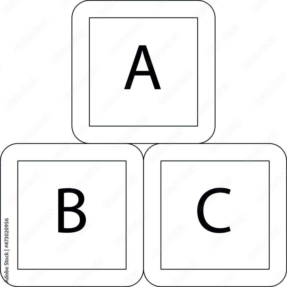 education icons blocks and alphabet education icons blocks and alphabet