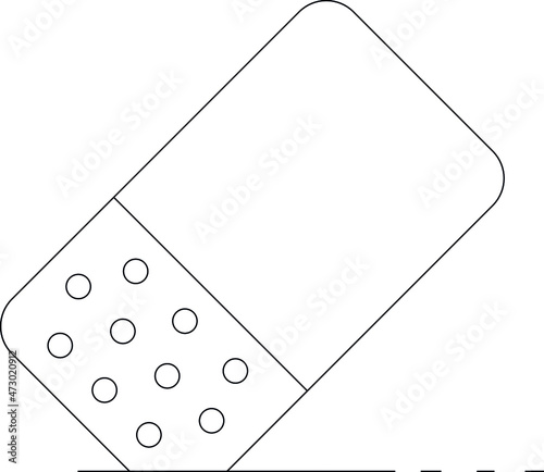 education icons eraser  and removal