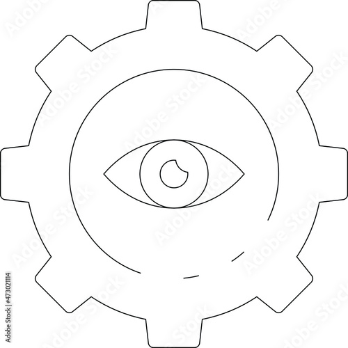 business icons setting and cogwheel photo