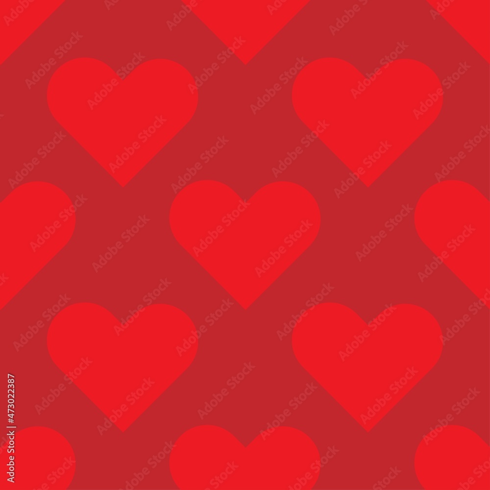 seamless pattern of  heart vector illustration