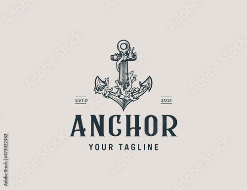 Vintage anchor logo