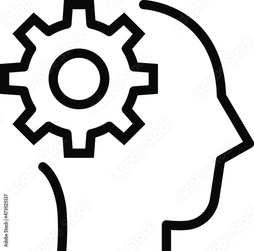 Proven expertise icon vector image. Thin Outline Vector illustration isolated on background.