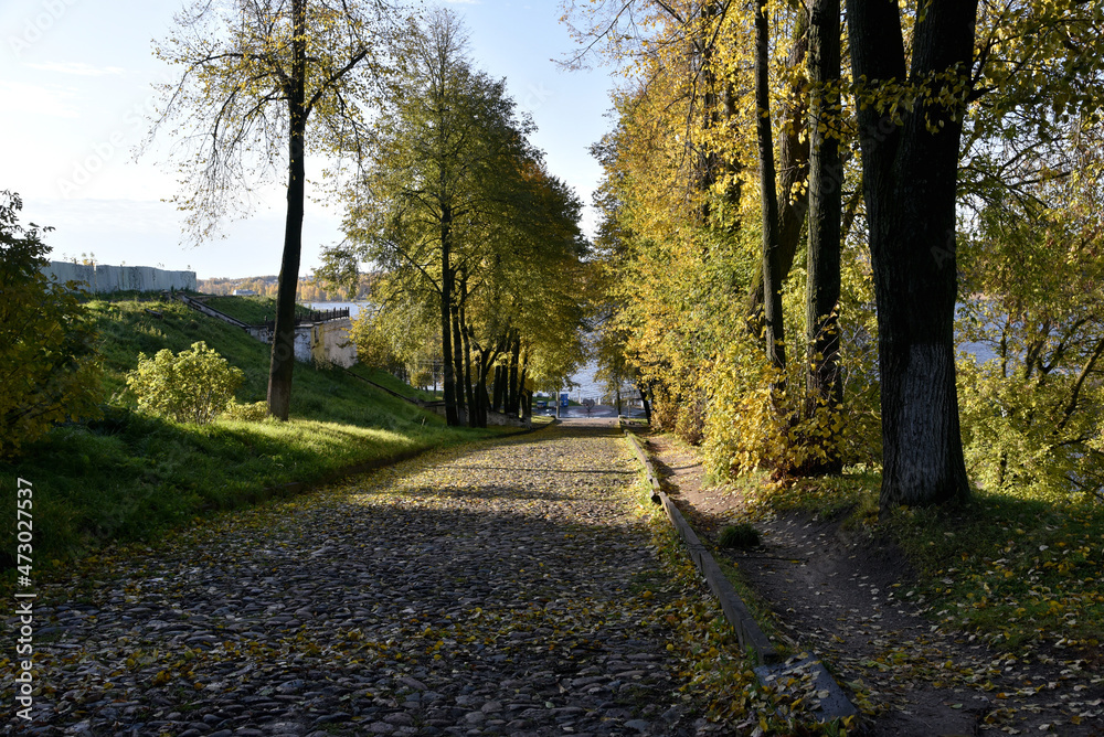 Naklejka premium Kostroma. Autumn city views.