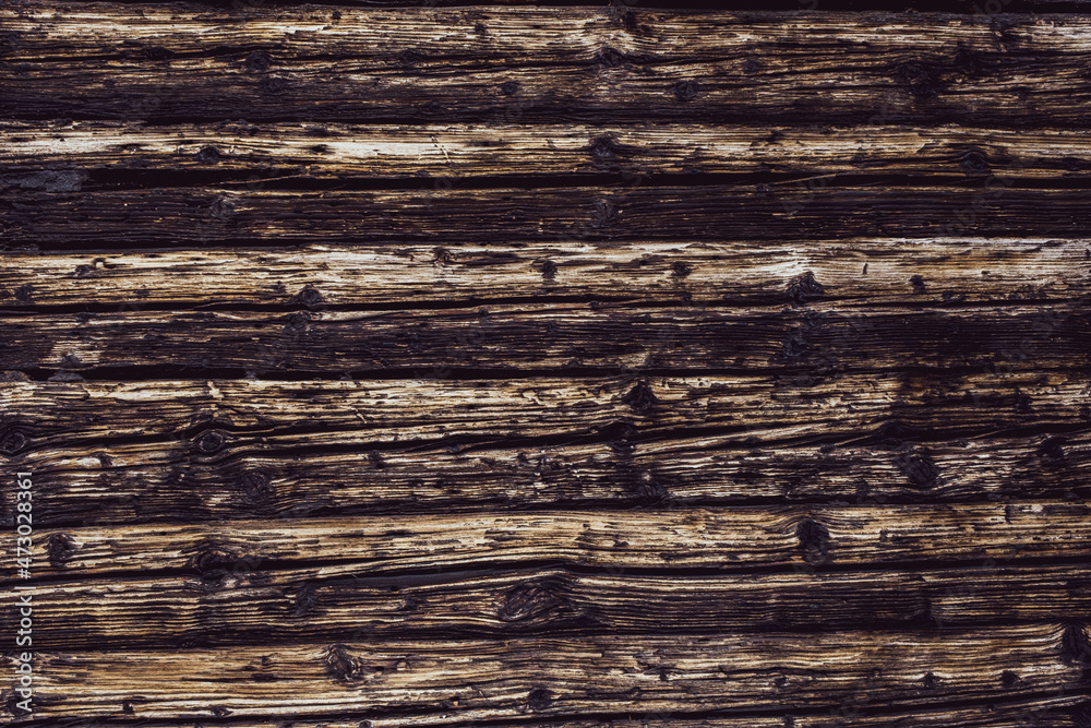 Closeup picture of old rustic wooden planks eaten by caries Closeup picture of old rustic wooden planks eaten by caries