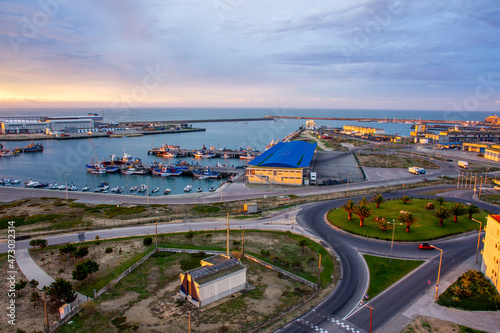 Harbor of Peniche - aerial view