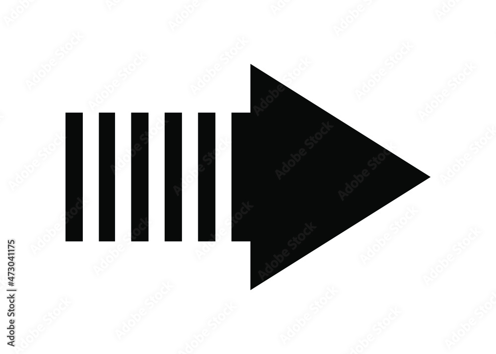 Modern black vector arrow isolated on white. Arrow icon. Arrow vector sign symbol. Flat design style. Arrows vector illustration on white background Modern black vector arrow isolated on white. Arrow icon. Arrow vector sign symbol. Flat design style. Arrows vector illustration on white background