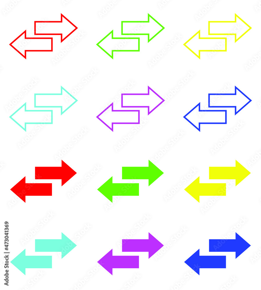 Recycling vector icon, Recycling icon vector in trendy flat style. Set elements in colored icons. Recycling icon illustration isolated on white background Recycling vector icon, Recycling icon vector in trendy flat style. Set elements in colored icons. Recycling icon illustration isolated on white background