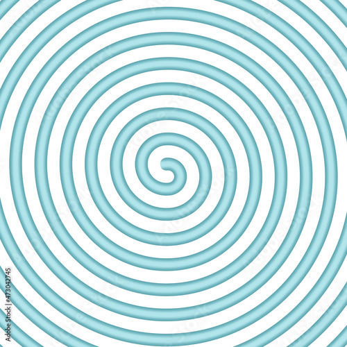 Abstract blue and white candy spiral background. Pattern design for banner, cover, flyer, postcard, poster, other. Round lollipop vector illustration