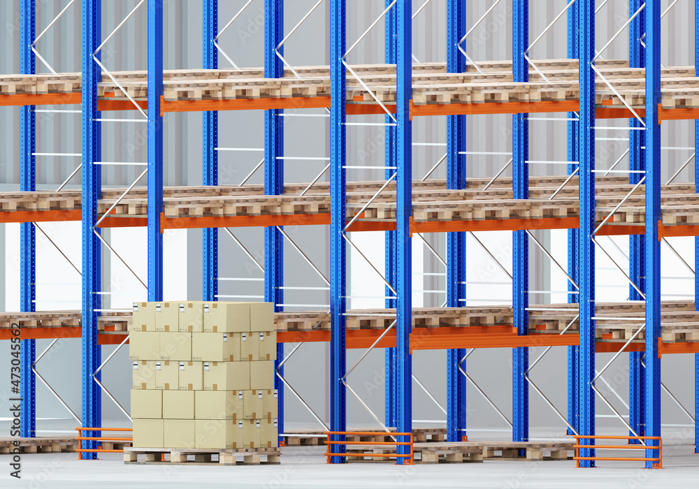 warehouse distribution from inside. Visit logistics center. Warehouse ...