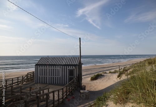 summer beach  Mira  Portugal. 