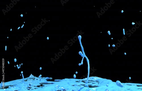 Slow motion colorful on black background, Abstract motion background, Footage for different events and projects. Drop it over your current footage  composite using Add or Screen blend.