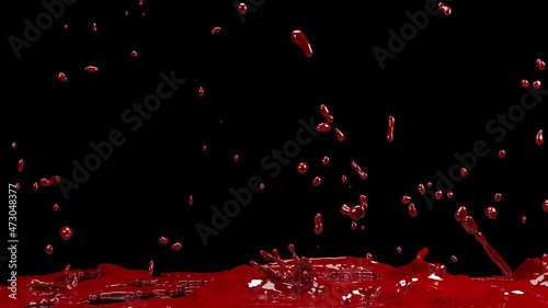 Slow motion colorful on black background, Abstract motion background, Footage for different events and projects. Drop it over your current footage  composite using Add or Screen blend.