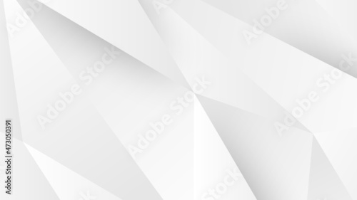 Modern Abstract Background with Lowpoly Element and White Gray Gradient Color
