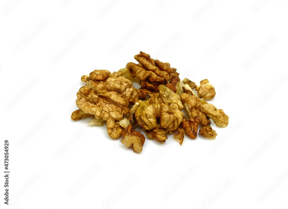 Walnuts kernel isolated on white background. Walnuts kernel isolated on white background.