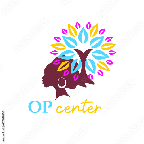 Illustration Vector Graphic of African female logo