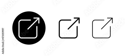 Share icons set. Sharing sign and symbol