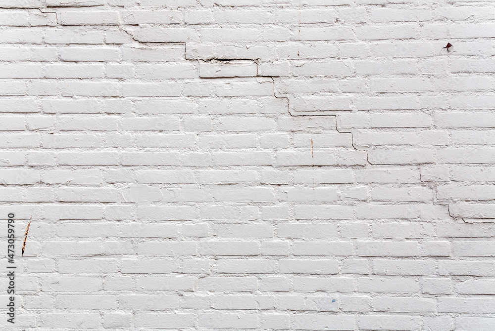 Obraz premium white brick wall grunge texture background