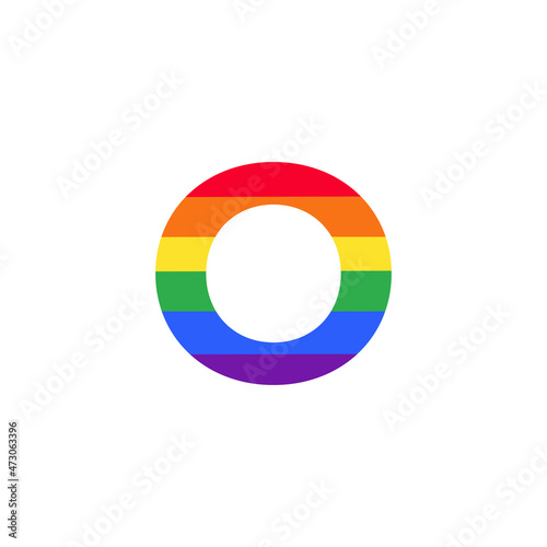 Letter O Colored in Rainbow Color Logo Design Inspiration for LGBT Concept Free Download Letter O Colored in Rainbow Color Logo Design Inspiration for LGBT Concept - GFXLoad