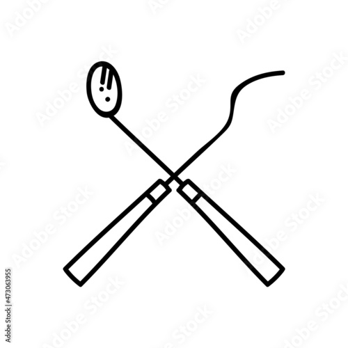 Hand drawn vector illustration.