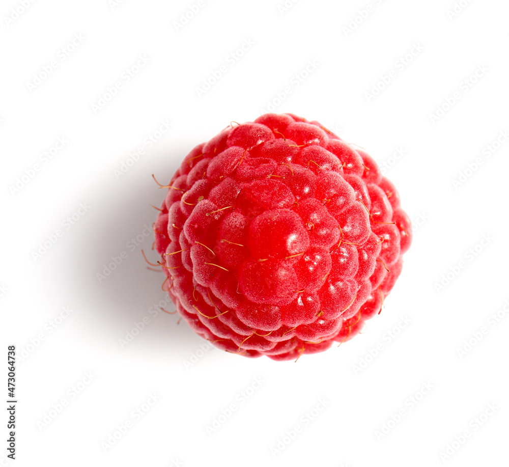 Tasty ripe raspberry on white background Tasty ripe raspberry on white background
