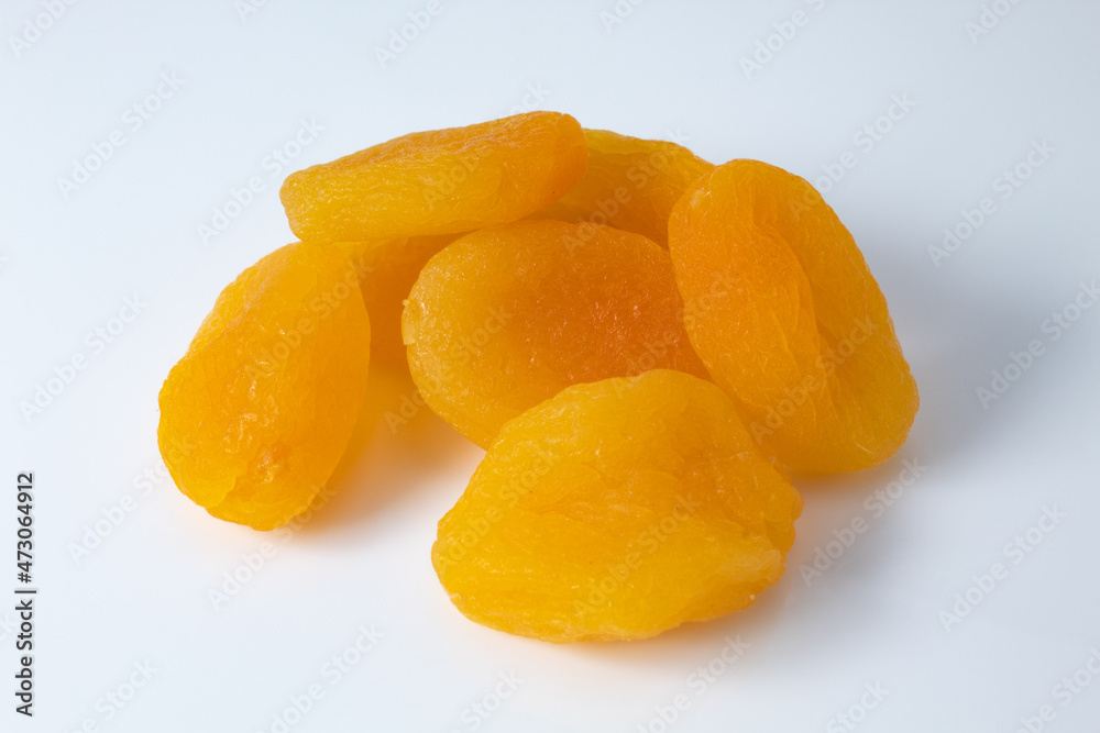 Small portion of dried Turkish apricots