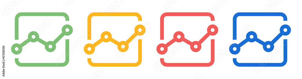 Diagram analysis chart icon set. Business statistic concept Diagram analysis chart icon set. Business statistic concept