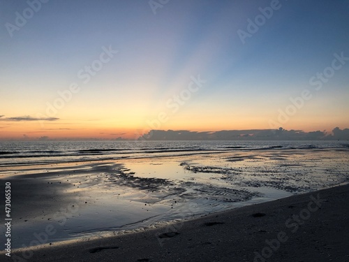 sunset at the beach