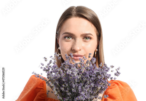 Beautiful young woman with ...