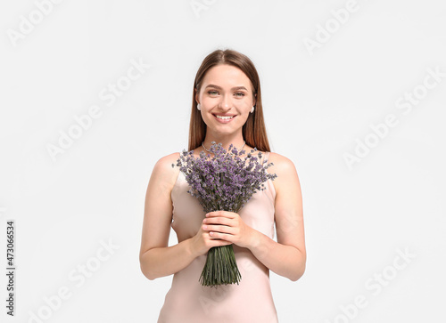 Beautiful young woman with ...