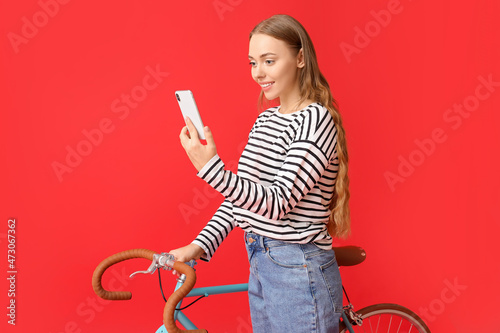 Pretty teenage girl with bi...