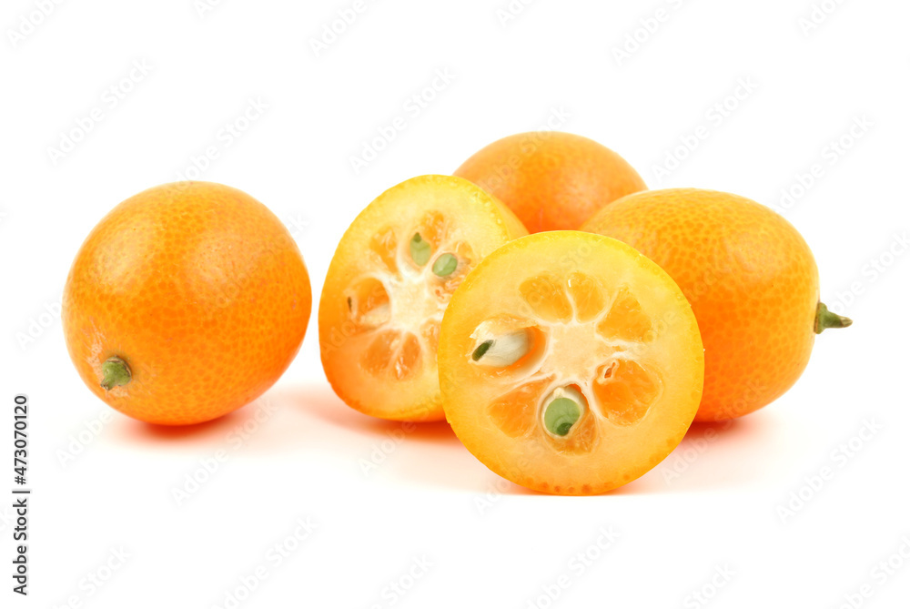 golden oranges isolated on white background golden oranges isolated on white background