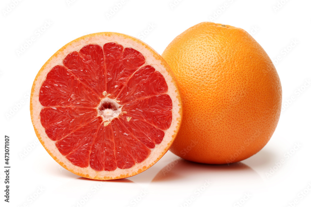 grapefruit isolated on white background grapefruit isolated on white background