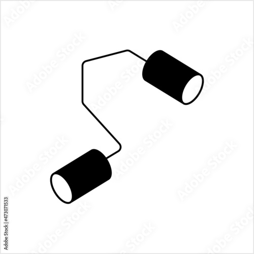 Tin Can Phone Icon, Non Electrical Speech Transmitting Device