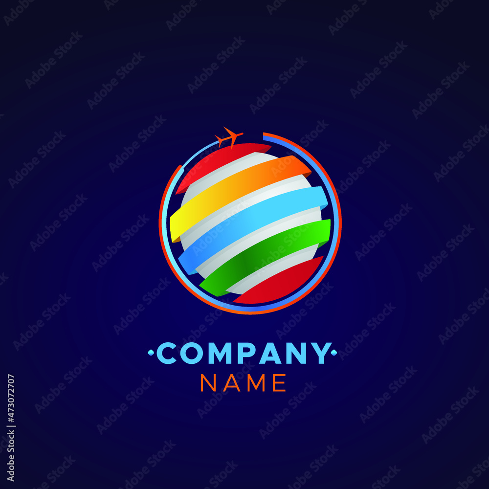 This is an abstract Logo for a travel agency business This is an abstract Logo for a travel agency business