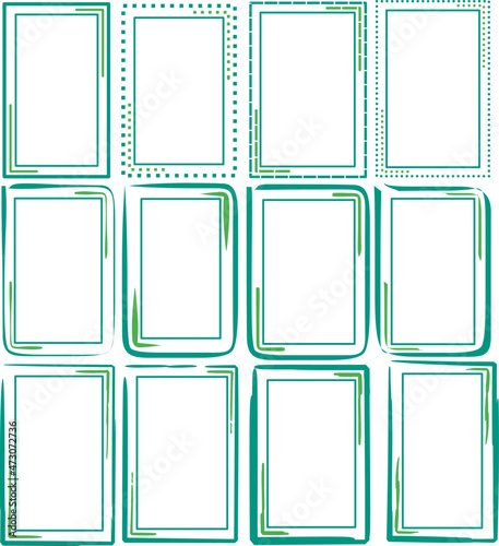 picture frame vector, can be used for photo frames or for book/paper frames.