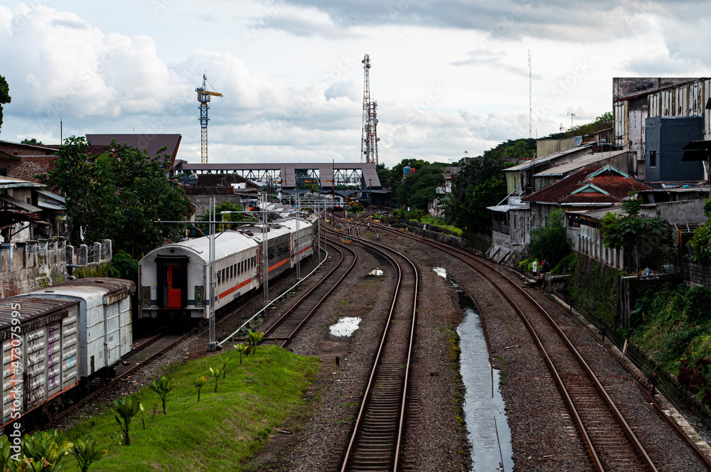 Obraz premium train in the station