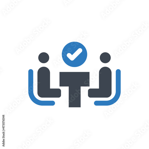 Business agreement done icon