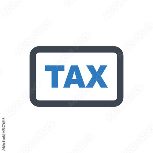 Financial tax day icon