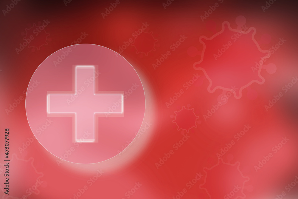 Obraz premium 2d illustration medical health care symbols futuristic background 