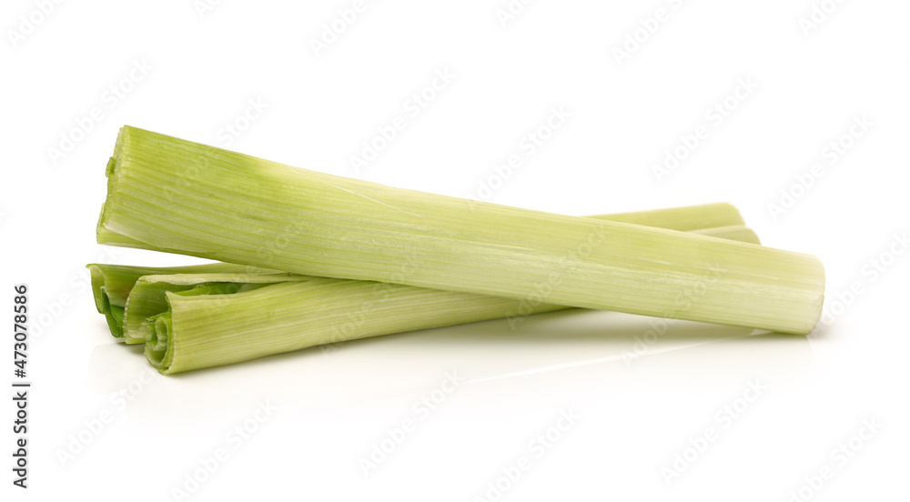 Green Onions on White Background Green Onions on White Background