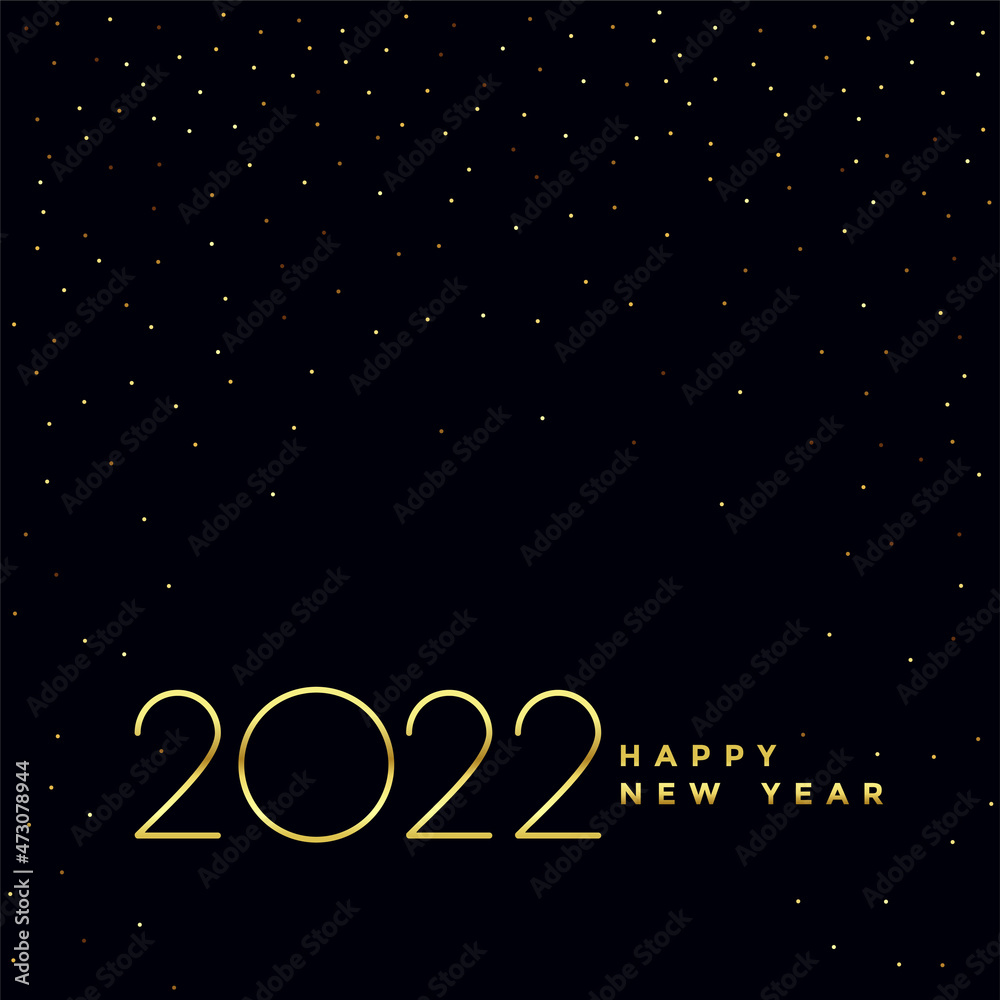 elegant black and golden new year 2022 simple greeting elegant black and golden new year 2022 simple greeting