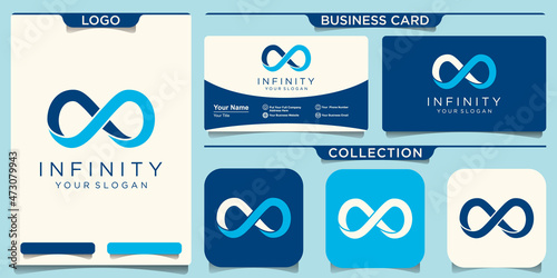 Infinity loop logo template.