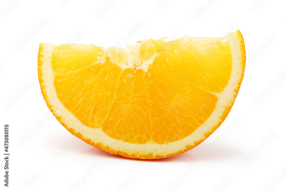 orange slice isolated on white background orange slice isolated on white background