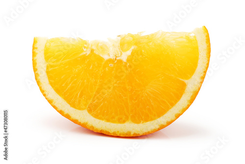 orange slice isolated on white background