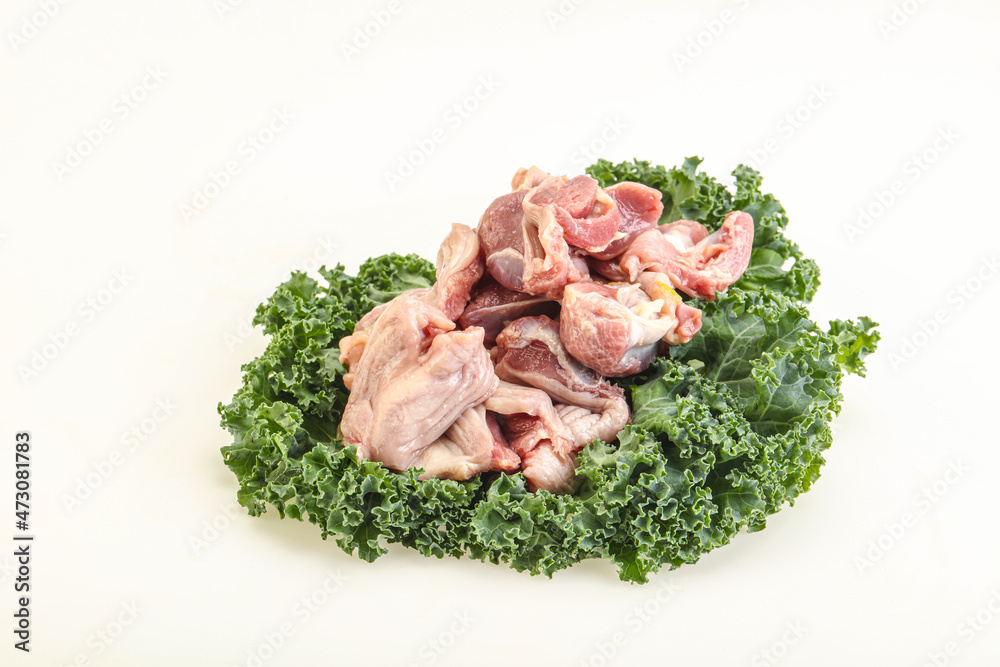 Raw chicken stomach for cooking Raw chicken stomach for cooking