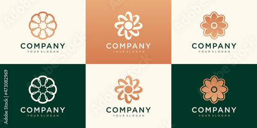 set of vector logos for your business. Association, luxury, simple, Team Work